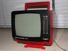 Переносной ч/б телевизор 'Электроника-409Д', 1989г.